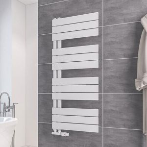 Eastbrook Helmsley Matt White Designer Towel Rail 1150 x 500mm