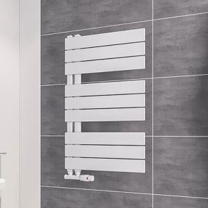 Eastbrook Helmsley Matt White Designer Towel Rail 800 x 500mm