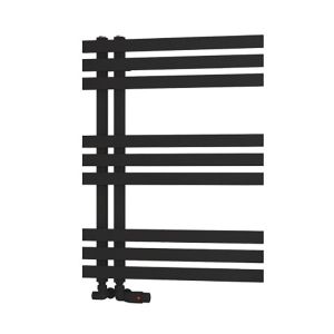 Eastbrook Hurley Matt Black Designer Towel Rail 800 x 600mm