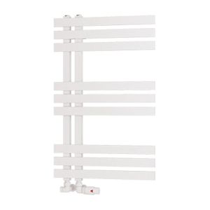 Eastbrook Hurley Matt White Designer Towel Rail 800 x 500mm