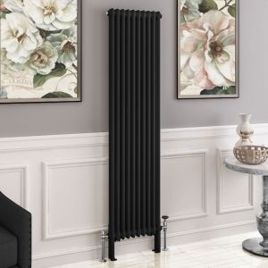 Eastbrook Imperia Matt Black 2 Column Radiator 1800 x 470mm