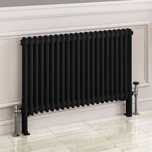 Eastbrook Imperia Matt Black 2 Column Radiator 600 x 1010mm