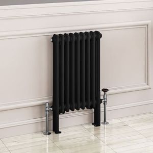 Eastbrook Imperia Matt Black 2 Column Radiator 600 x 425mm