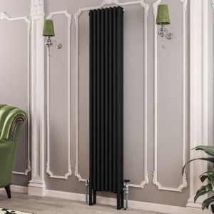 Eastbrook Imperia Matt Black 3 Column Radiator 1800 x 380mm