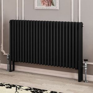 Eastbrook Imperia Matt Black 3 Column Radiator 600 x 1145mm