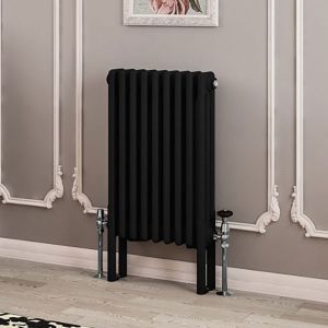 Eastbrook Imperia Matt Black 3 Column Radiator 600 x 425mm