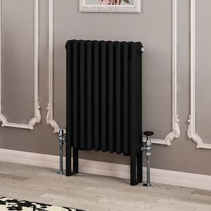 Eastbrook Imperia Matt Black 3 Column Radiator 600 x 470mm