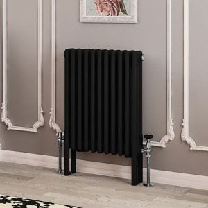 Eastbrook Imperia Matt Black 3 Column Radiator 600 x 515mm