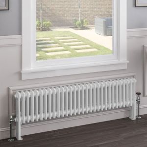 Eastbrook Imperia Gloss White 2 Column Radiator 300 x 1370mm