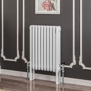 Eastbrook Imperia Gloss White 3 Column Radiator 600 x 470mm