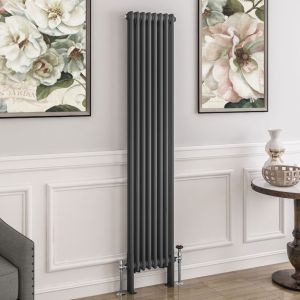 Eastbrook Imperia Matt Anthracite 2 Column Radiator 1800 x 380mm