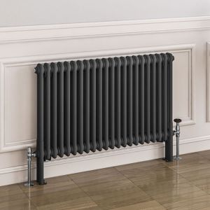 Eastbrook Imperia Matt Anthracite 2 Column Radiator 600 x 1010mm