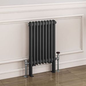 Eastbrook Imperia Matt Anthracite 2 Column Radiator 600 x 425mm