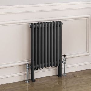 Eastbrook Imperia Matt Anthracite 2 Column Radiator 600 x 470mm