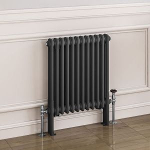 Eastbrook Imperia Matt Anthracite 2 Column Radiator 600 x 560mm