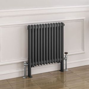 Eastbrook Imperia Matt Anthracite 2 Column Radiator 600 x 605mm