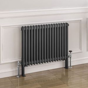 Eastbrook Imperia Matt Anthracite 2 Column Radiator 600 x 830mm