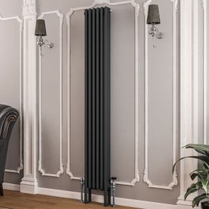 Eastbrook Imperia Matt Anthracite 3 Column Radiator 1800 x 290mm