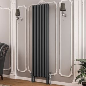 Eastbrook Imperia Matt Anthracite 3 Column Radiator 1800 x 470mm