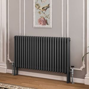 Eastbrook Imperia Matt Anthracite 3 Column Radiator 600 x 1145mm