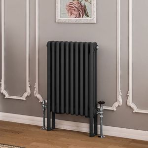 Eastbrook Imperia Matt Anthracite 3 Column Radiator 600 x 470mm