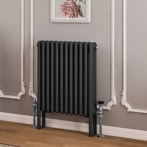 Eastbrook Imperia Matt Anthracite 3 Column Radiator 600 x 560mm