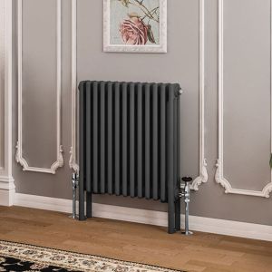 Eastbrook Imperia Matt Anthracite 3 Column Radiator 600 x 605mm