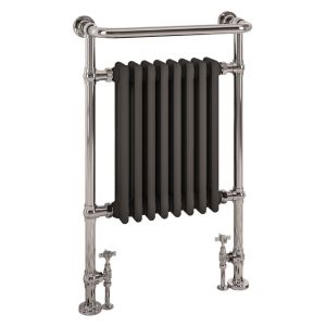 Eastbrook Isbourne Chrome and Anthracite Traditional Towel Radiator 940 x 600mm