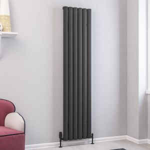 Eastbrook Kelmscott Matt Anthracite Aluminium Designer Radiator 1800 x 415mm