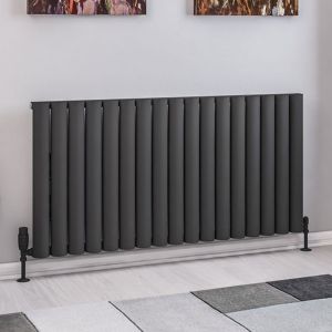 Eastbrook Kelmscott Matt Anthracite Aluminium Designer Radiator 600 x 1185mm