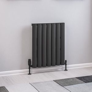 Eastbrook Kelmscott Matt Anthracite Aluminium Designer Radiator 600 x 485mm