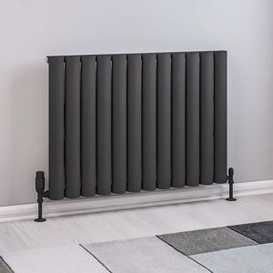 Eastbrook Kelmscott Matt Anthracite Aluminium Designer Radiator 600 x 835mm