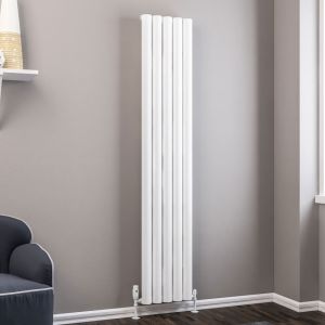 Eastbrook Kelmscott Matt White Aluminium Designer Radiator 1800 x 345mm