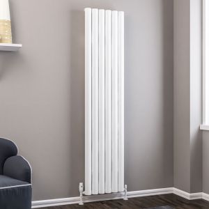 Eastbrook Kelmscott Matt White Aluminium Designer Radiator 1800 x 415mm