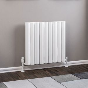 Eastbrook Kelmscott Matt White Aluminium Designer Radiator 600 x 625mm