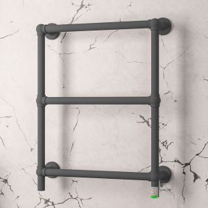 Eastbrook Kennet Dry Element Anthracite Electric Towel Rail 700 x 600mm