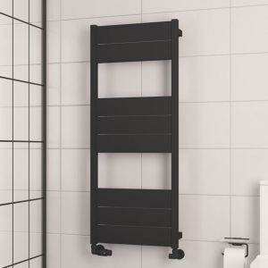 Eastbrook Kingswood Matt Black Designer Towel Rail 1220 x 500mm