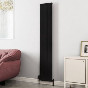 Eastbrook Kingswood Matt Black Aluminium Designer Radiator 1800 x 310mm