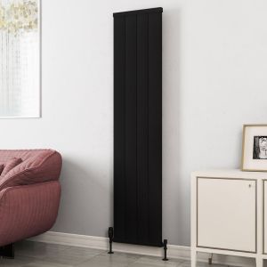 Eastbrook Kingswood Matt Black Aluminium Designer Radiator 1800 x 410mm