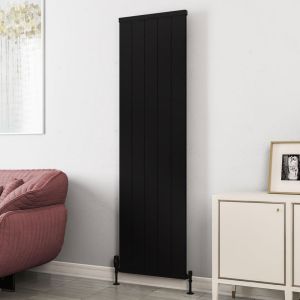 Eastbrook Kingswood Matt Black Aluminium Designer Radiator 1800 x 510mm