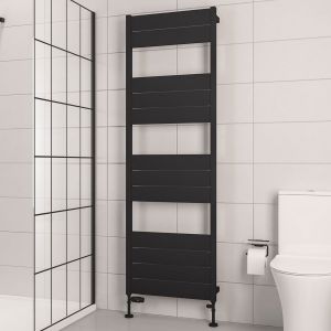 Eastbrook Kingswood Matt Black Designer Towel Rail 1820 x 600mm