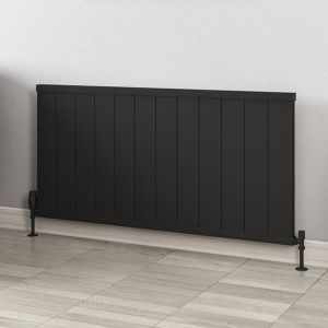 Eastbrook Kingswood Matt Black Aluminium Designer Radiator 600 x 1210mm