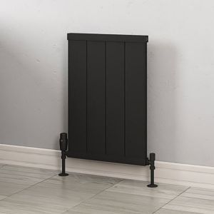 Eastbrook Kingswood Matt Black Aluminium Designer Radiator 600 x 410mm