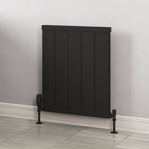 Eastbrook Kingswood Matt Black Aluminium Designer Radiator 600 x 510mm