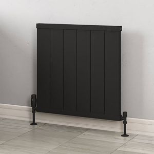 Eastbrook Kingswood Matt Black Aluminium Designer Radiator 600 x 610mm