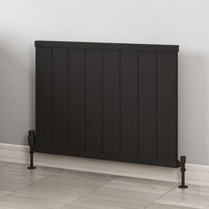 Eastbrook Kingswood Matt Black Aluminium Designer Radiator 600 x 810mm