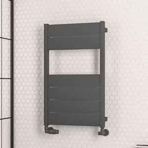 Eastbrook Kingswood Matt Anthracite Designer Towel Rail 820 x 500mm