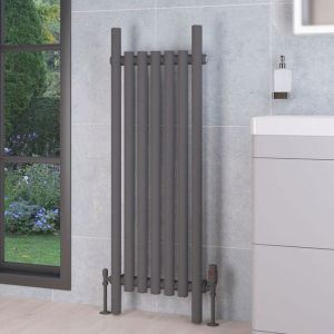 Eastbrook Lambourne Matt Anthracite Steel Designer Radiator 1200 x 420mm