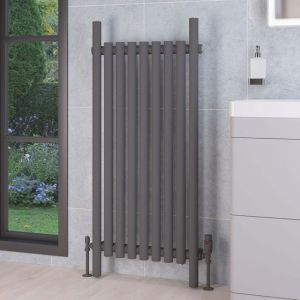 Eastbrook Lambourne Matt Anthracite Steel Designer Radiator 1200 x 540mm