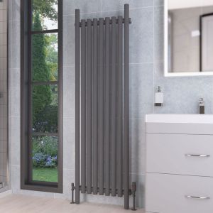 Eastbrook Lambourne Matt Anthracite Steel Designer Radiator 1800 x 540mm